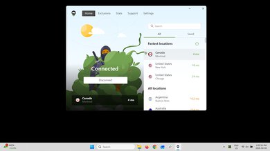 AdGuard VPN VPN Destination Selection Example