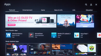 LG G1 OLED Apps Picture