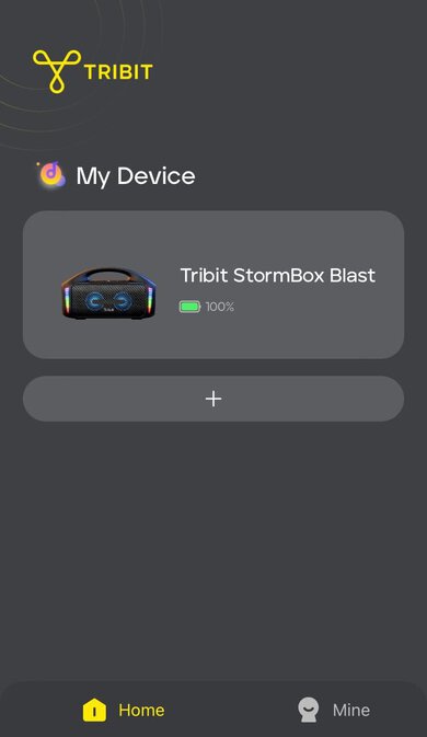 Tribit StormBox Blast App Picture
