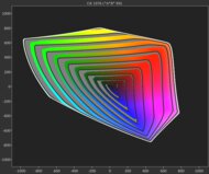 LG QNED92A BT.2020 Gamut Rings