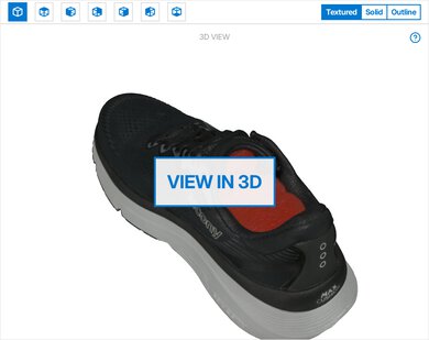 Saucony Guide 19 3D Model Full Shoe
