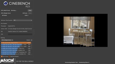 Apple MacBook Pro 14 (2024) Cinebench R23 Photo