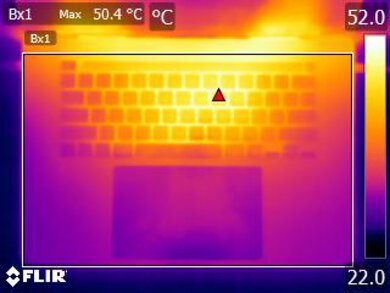 Apple MacBook Pro 16 (2019) Keyboard Temps Picture