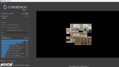 Lenovo IdeaPad Slim 3i 15 (2023) Cinebench R23 Photo