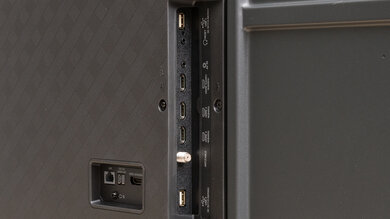 Hisense A65K Side Inputs Picture