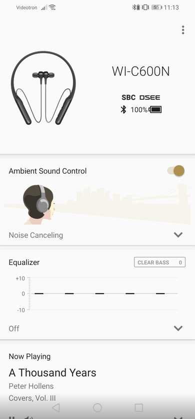 Sony WI-C600N Wireless App Picture