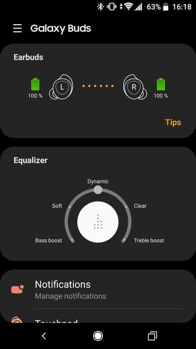 Samsung Galaxy Buds App Picture