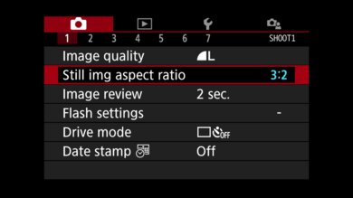 Canon PowerShot SX740 Screen Menu Picture