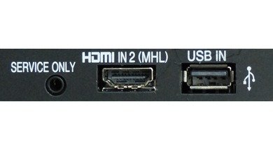 LG LN5400 Side inputs