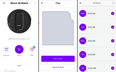 Shark IQ Robot RV1001 Companion App Screen Grabs