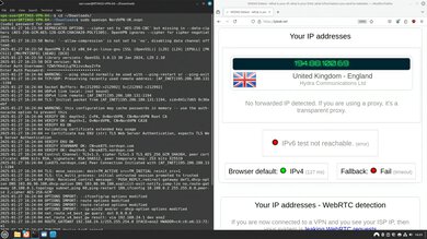 NordVPN Headless OpenVPN Connection Screenshot