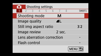 Canon EOS M200 Screen Menu Picture