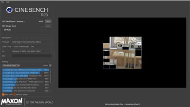 Microsoft Surface Laptop 3 15 (2019) Cinebench R23 Photo
