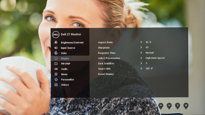 Dell S2722QC OSD Picture