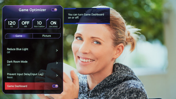 LG C2 42 OLED OSD Picture