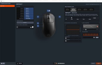 SteelSeries Prime Software settings screenshot