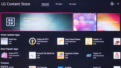 LG UN8500 Apps Picture