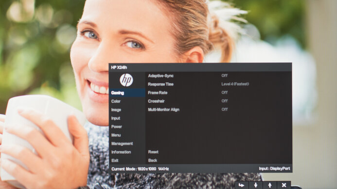 HP X24ih OSD Picture