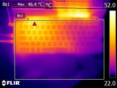 MSI Modern 14 (2023) Keyboard Temps Picture