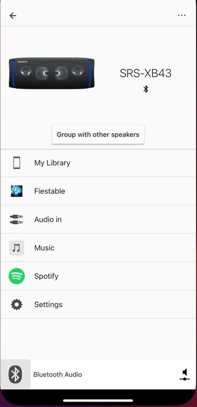 Sony SRS-XB43 App Picture