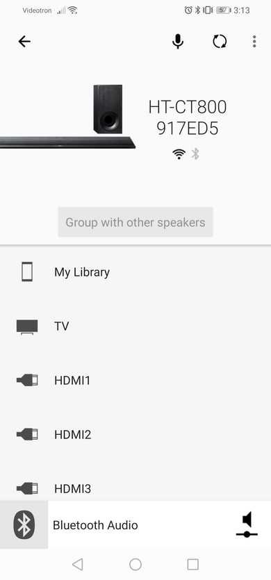 Sony HT-CT800 App image