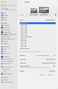 BenQ MOBIUZ EX321UX macOS Screenshot