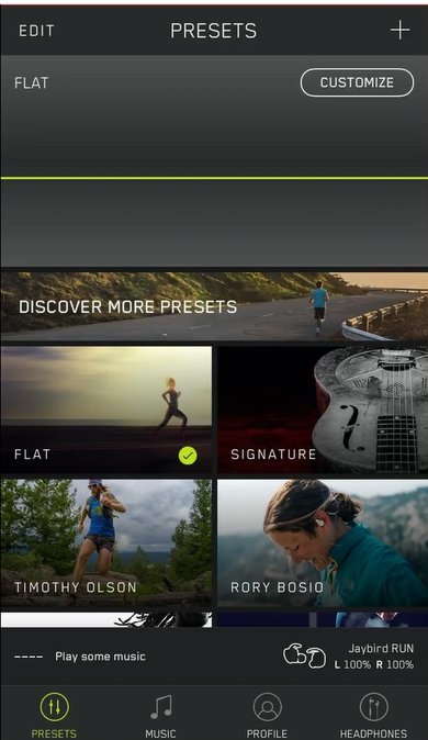 Jaybird Run Truly Wireless App Picture