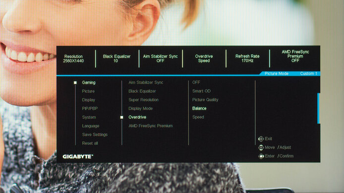 Gigabyte M27Q (rev. 2.0) OSD Picture