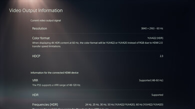 Hisense A6H [A6, A65H] PS5 Screenshot
