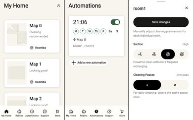 iRobot Roomba 105 Companion App Screen Grabs