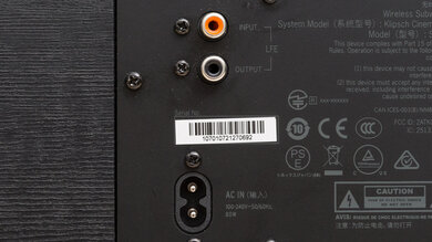 Klipsch Cinema 700 Physical inputs subwoofer photo 1