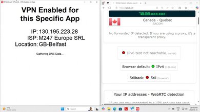 Proton VPN VPN Enabled For App Screenshot