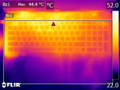 Dell Precision 3571 (2022) Keyboard Temps Picture