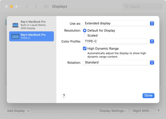 Lepow Z1 Gamut macOS Screenshot
