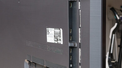 LG QNED85 Side Inputs Picture