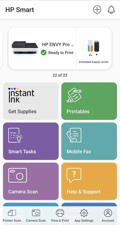 HP ENVY Pro 6475 App Printscreen