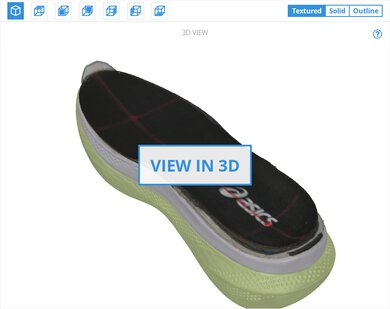 ASICS GLIDERIDE MAX 3D Model Internal