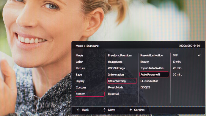 BenQ ZOWIE XL2546K OSD Picture