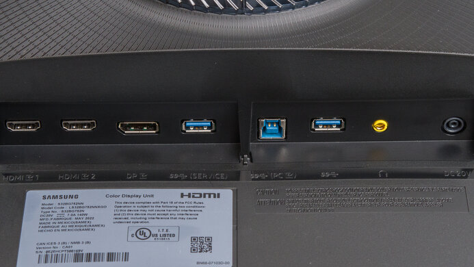 Samsung Odyssey Neo G7 S32BG75 Inputs 1