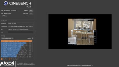 Apple MacBook Pro 16 (M3, 2023) Cinebench R23 Photo