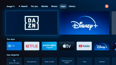 Sony A80J OLED Apps Picture