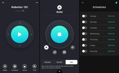 eufy RoboVac 15C Companion App Screen Grabs