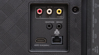 Hisense U6G Rear Inputs Picture