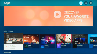 Samsung QN900A 8k QLED Apps Picture