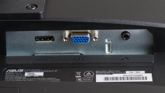 ASUS VG246H Inputs 1