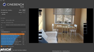 Lenovo ThinkPad X9 15 Aura Edition (2025) Cinebench R23 Photo