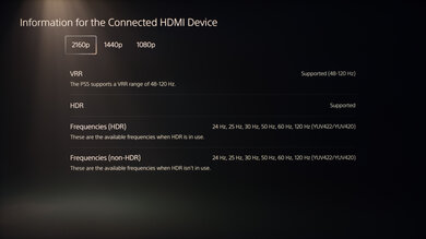 Panasonic W95A PS5 Screenshot