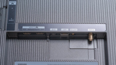 Samsung S85F OLED Rear Inputs Picture