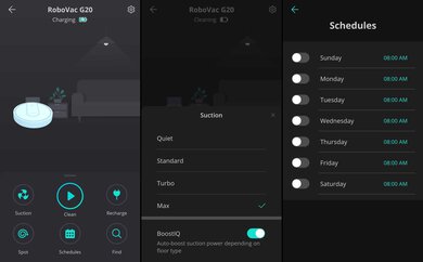 eufy RoboVac G20 Companion App Screen Grabs
