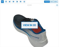 Saucony Ride 18 3D Model Full Shoe